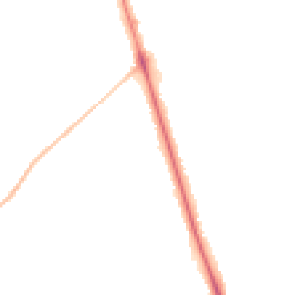 Night-time road noise heatmap for HG2 9HA