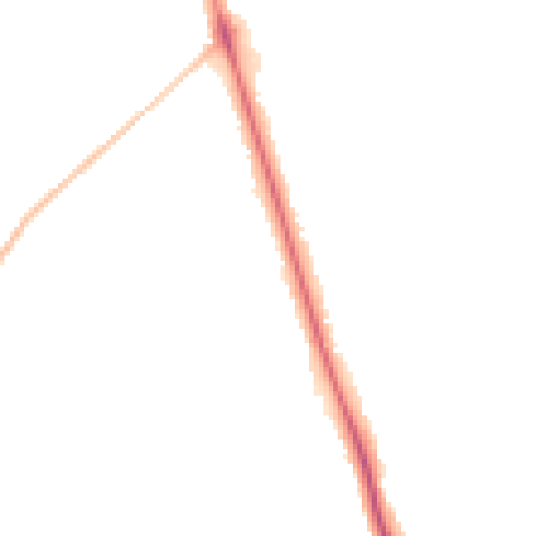 Night-time road noise heatmap for HG2 9HE