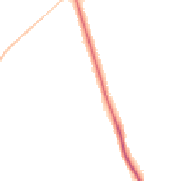 Night-time road noise heatmap for HG2 9HT