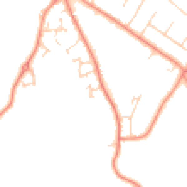 Daytime road noise heatmap for HG2 9JW