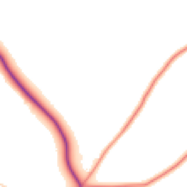 Daytime road noise heatmap for HG3 1AB