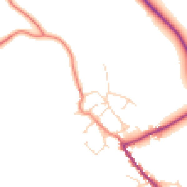 Daytime road noise heatmap for HG3 1AT