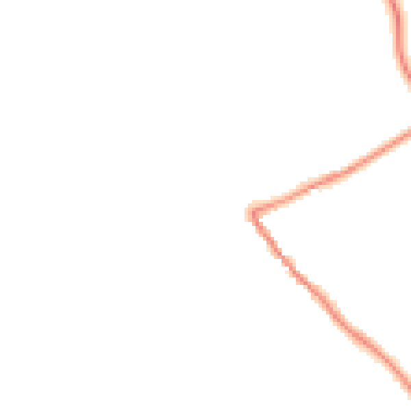 Night-time road noise heatmap for HG3 1BA