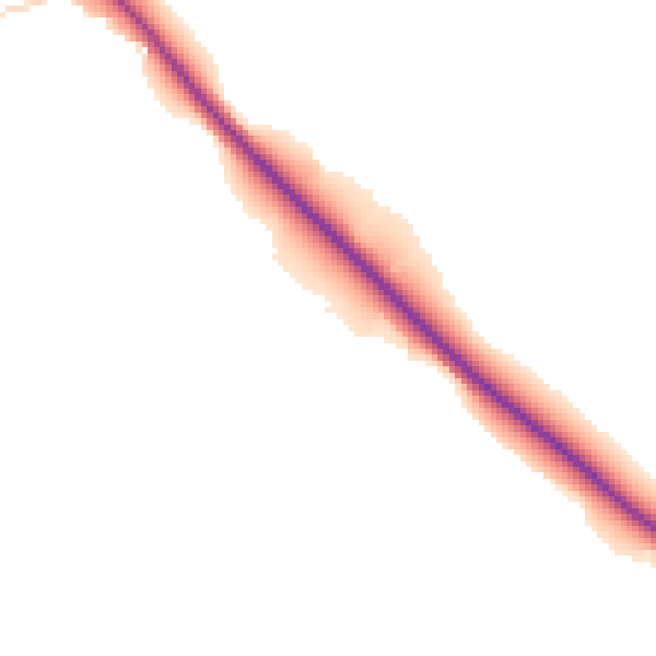 Daytime road noise heatmap for HG3 1BU