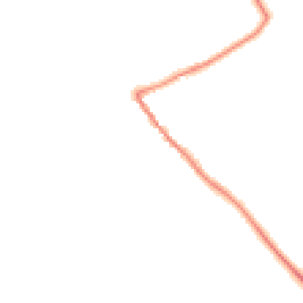 Night-time road noise heatmap for HG3 1DB