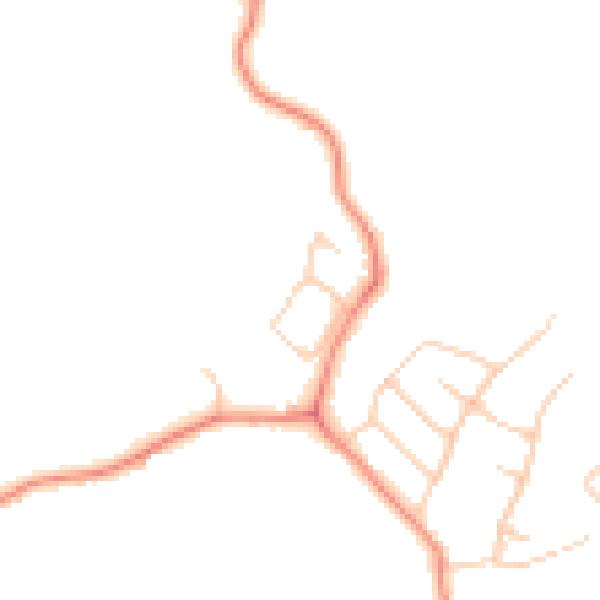 Daytime road noise heatmap for HG3 1NY