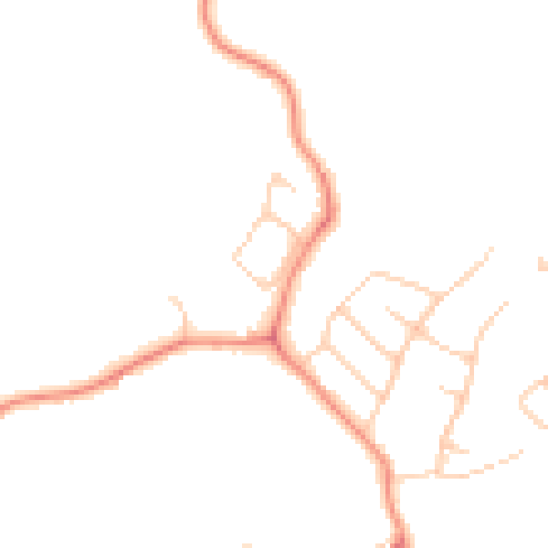Daytime road noise heatmap for HG3 1NZ