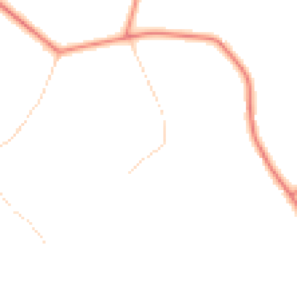 Daytime road noise heatmap for HG3 1QQ