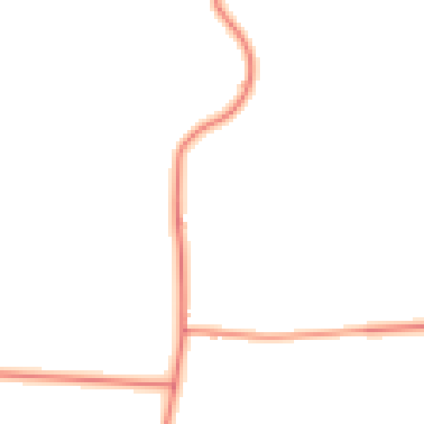 Daytime road noise heatmap for HG3 1SB
