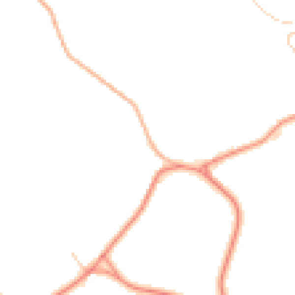 Daytime road noise heatmap for HG3 2NH