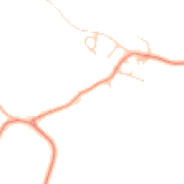 Daytime road noise heatmap for HG3 2NP