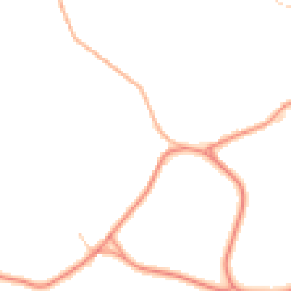 Daytime road noise heatmap for HG3 2NQ