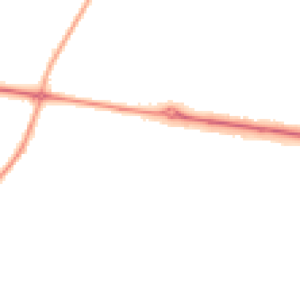 Night-time road noise heatmap for HG3 2UH
