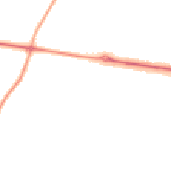 Night-time road noise heatmap for HG3 2UQ