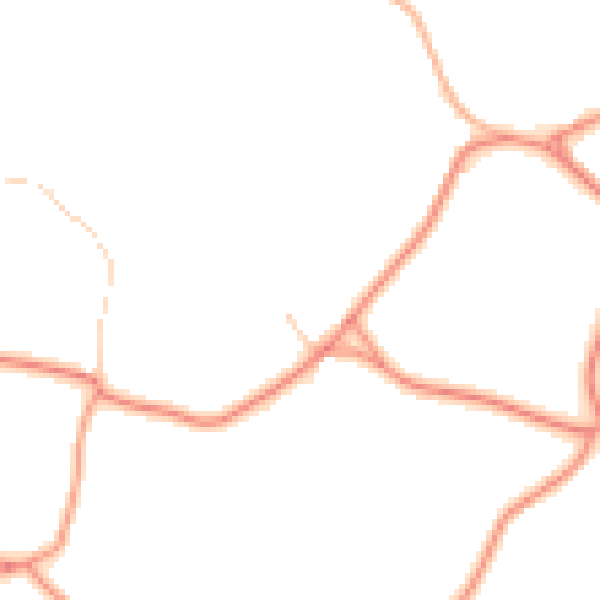 Daytime road noise heatmap for HG3 2WA