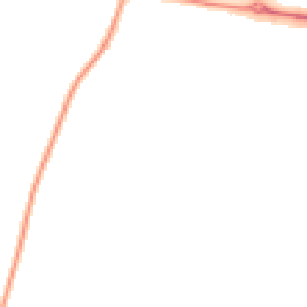 Night-time road noise heatmap for HG3 2WD
