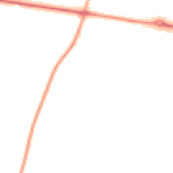 Night-time road noise heatmap for HG3 2WF
