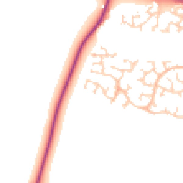 Daytime road noise heatmap for HG3 2WU