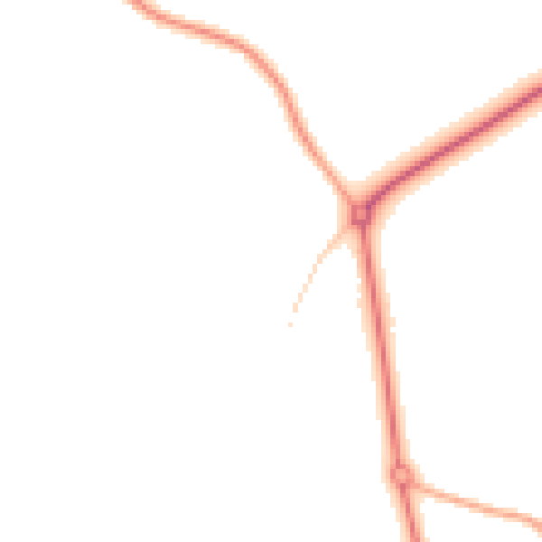 Night-time road noise heatmap for HG3 3AD