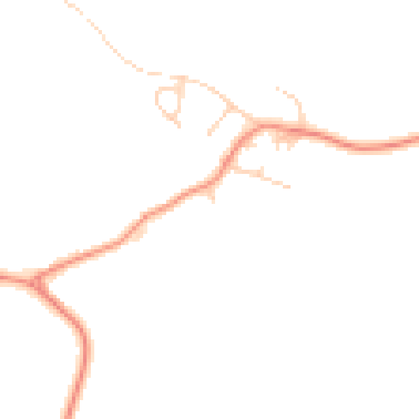 Daytime road noise heatmap for HG3 3AF