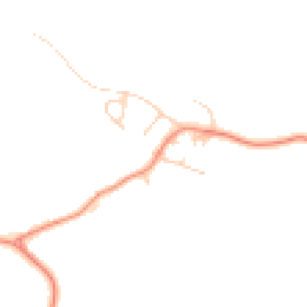 Daytime road noise heatmap for HG3 3AG