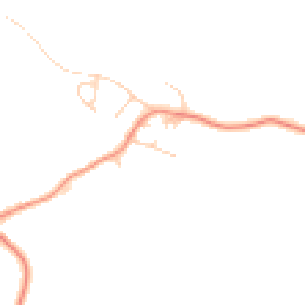 Daytime road noise heatmap for HG3 3AH