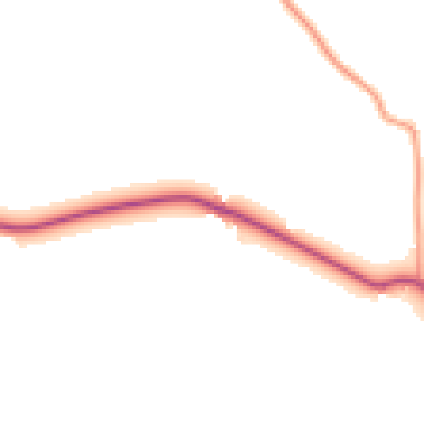 Daytime road noise heatmap for HG3 3BE