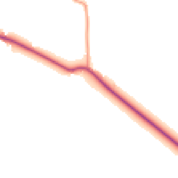 Daytime road noise heatmap for HG3 3BH