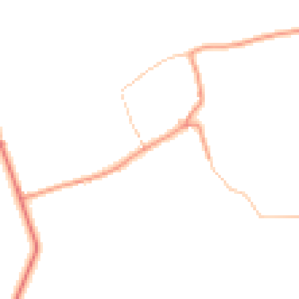 Daytime road noise heatmap for HG3 3BX