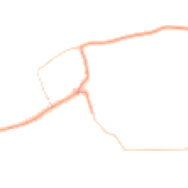 Daytime road noise heatmap for HG3 3BZ