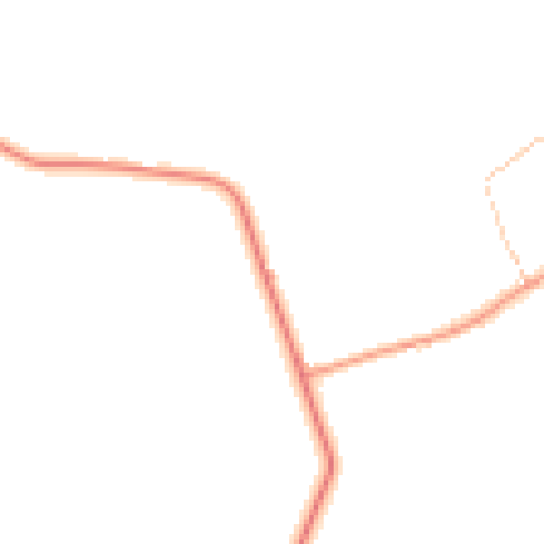Daytime road noise heatmap for HG3 3DD