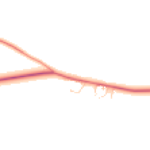 Daytime road noise heatmap for HG3 3EN
