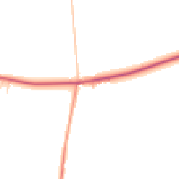 Daytime road noise heatmap for HG3 3EQ
