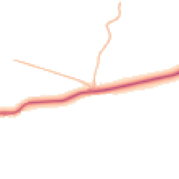 Daytime road noise heatmap for HG3 3ES