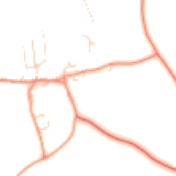 Daytime road noise heatmap for HG3 3FE