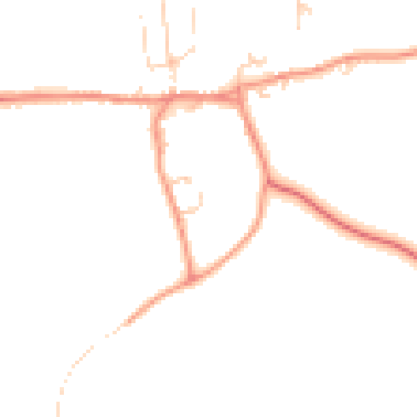 Daytime road noise heatmap for HG3 3FF