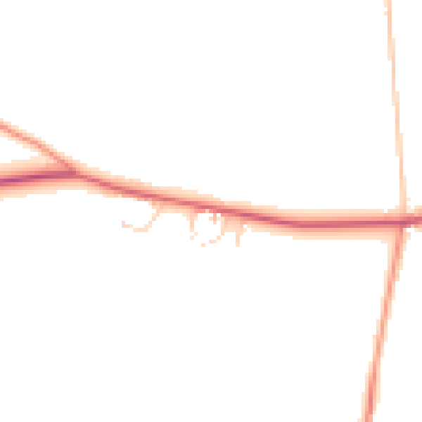 Daytime road noise heatmap for HG3 3GY