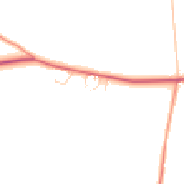 Daytime road noise heatmap for HG3 3HH