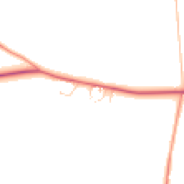 Daytime road noise heatmap for HG3 3HQ