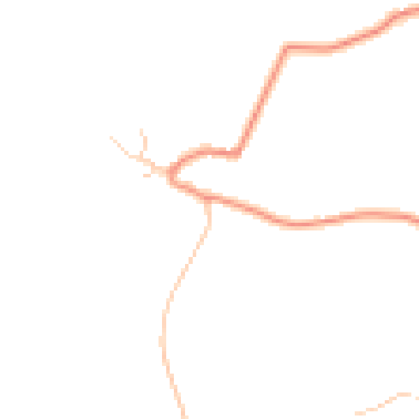 Daytime road noise heatmap for HG3 3HW