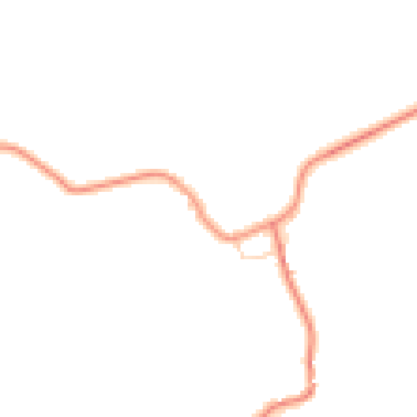 Daytime road noise heatmap for HG3 3JR