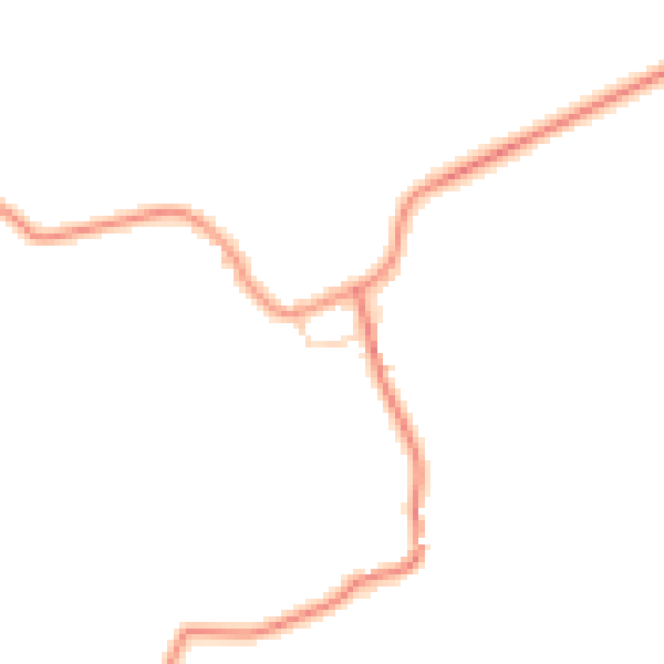 Daytime road noise heatmap for HG3 3JU