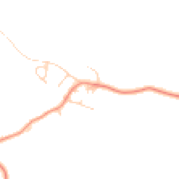 Daytime road noise heatmap for HG3 3LN