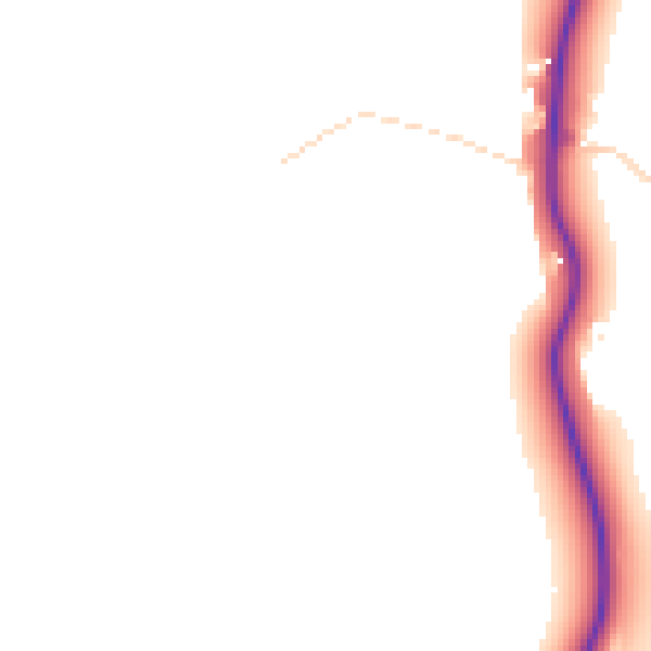 Daytime road noise heatmap for HG3 3LY