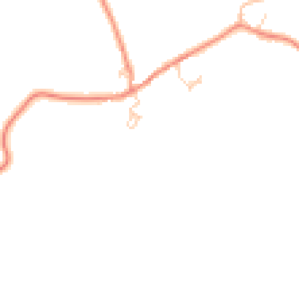 Daytime road noise heatmap for HG3 3NU