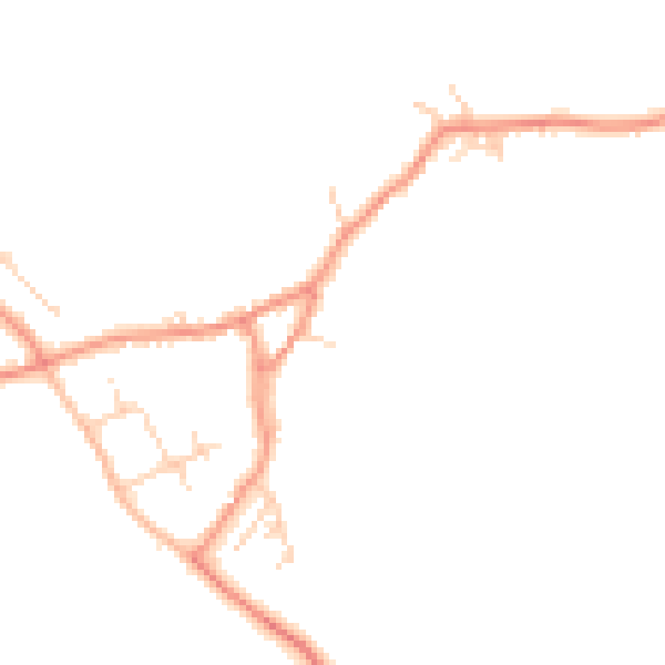Daytime road noise heatmap for HG3 3QS
