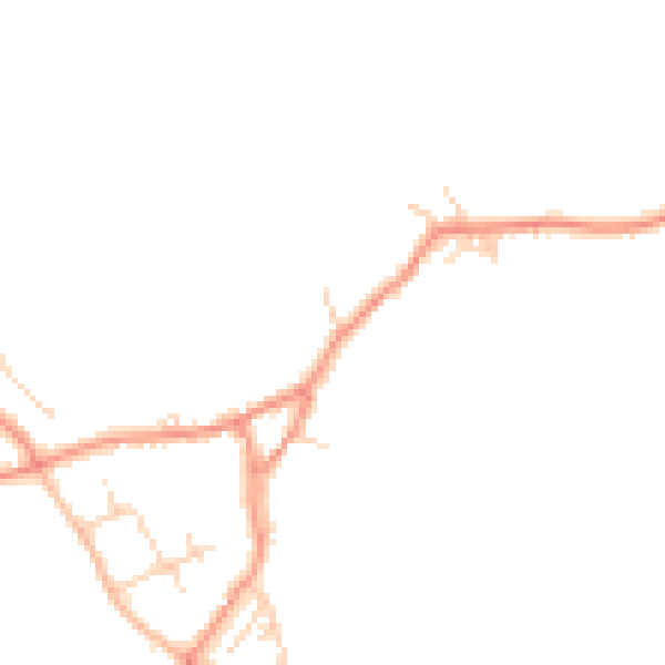 Daytime road noise heatmap for HG3 3RD