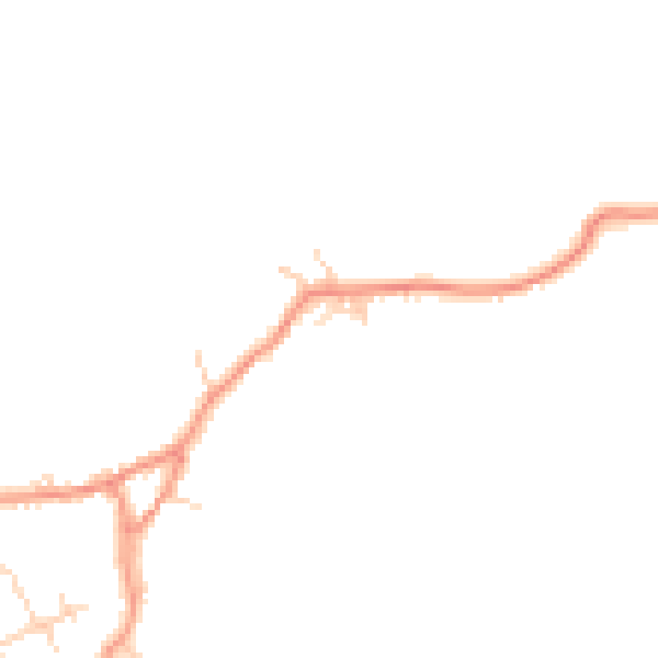 Daytime road noise heatmap for HG3 3RL