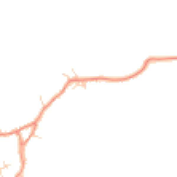 Daytime road noise heatmap for HG3 3RN