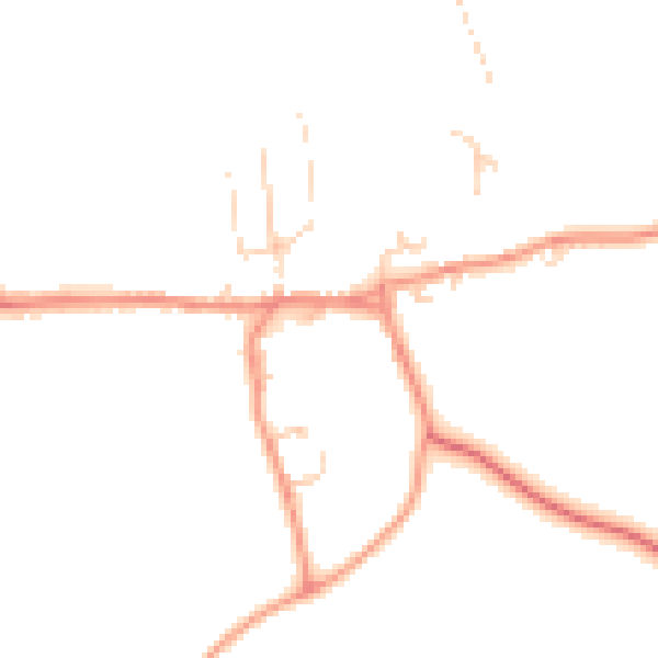 Daytime road noise heatmap for HG3 3RP